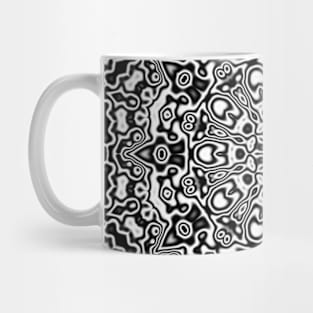 Thai pattern shapes, black and white, Vector abstract modern minimalist Mug